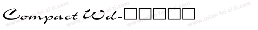Compact Wd字体转换